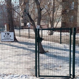 Ограждение площадки для выгула собак из сетки 3D ГИТТЕР